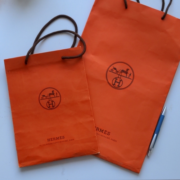 Hermes shopping bags x 2 - Picture 3 of 9